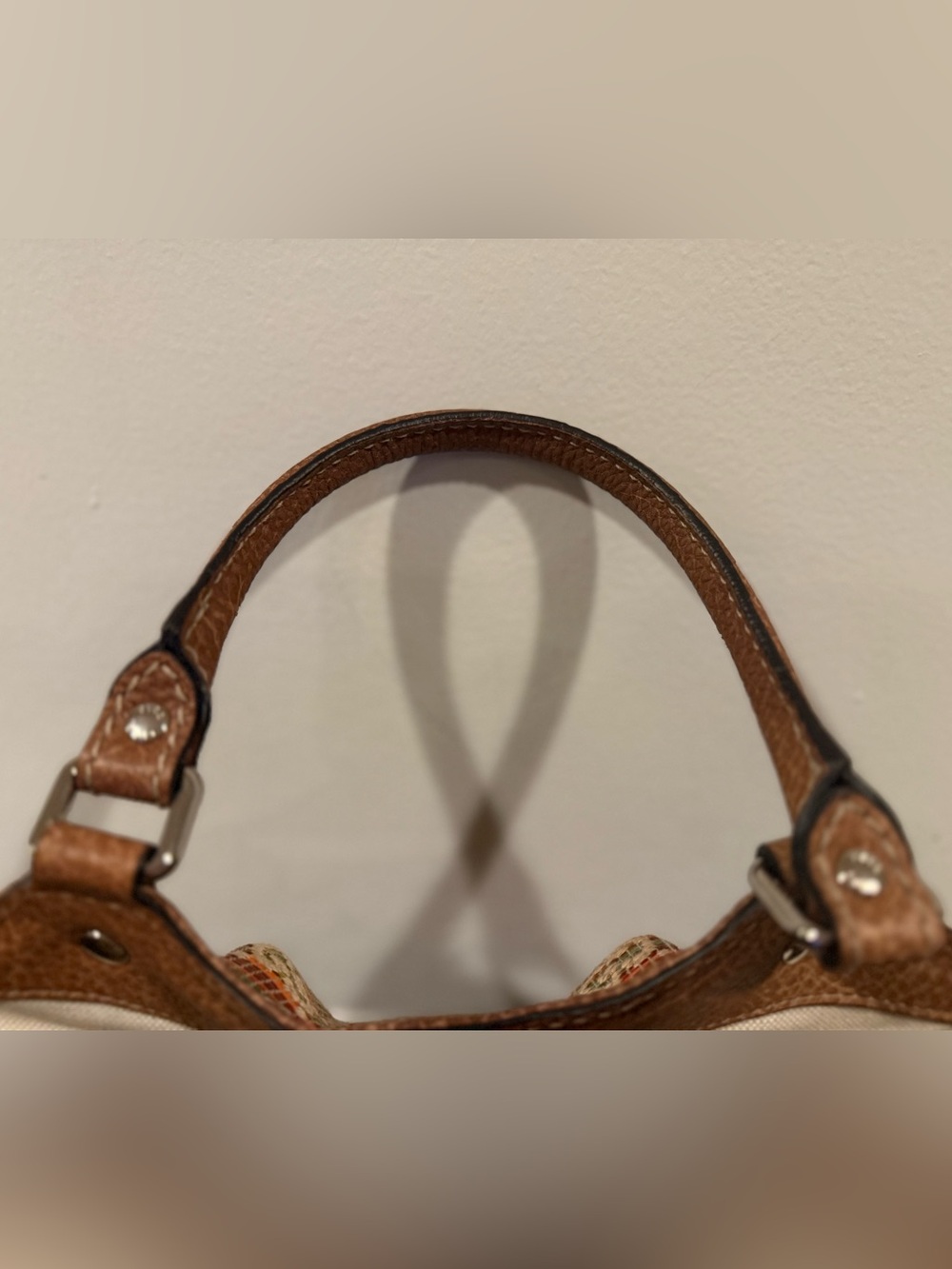 Gucci Monogram Sunset Raffia Medium Sukey Tote Bag Brown Multi NWOT - Picture 5 of 14